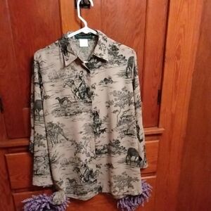 Harve Benard toile vintage blouse